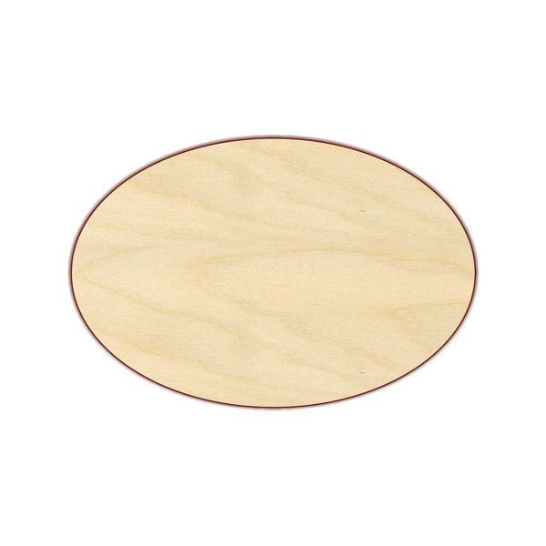 Oval 16"-24" - Wood Cutout  - 170123