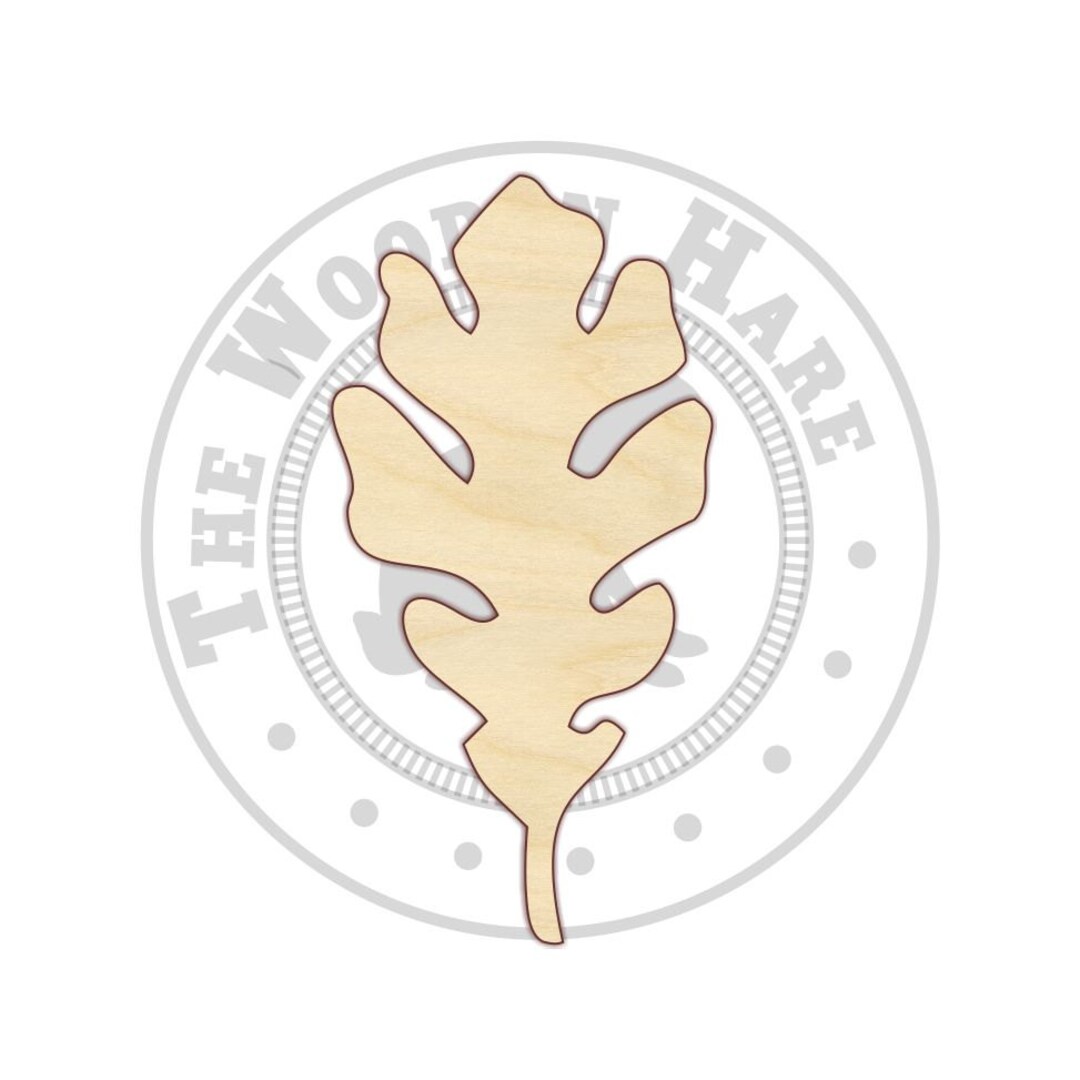Oak Leaf Cutout 170156 Fall Decor Unfinished Wood, Various Sizes, Wood