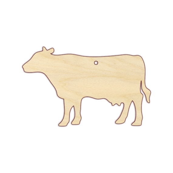 3D Ornament Cow 6 Pieces Laser Cut Out Unfinished ORN128 3D Ornament Cow 6 Pieces Laser Cut Out Unfinished ORN128