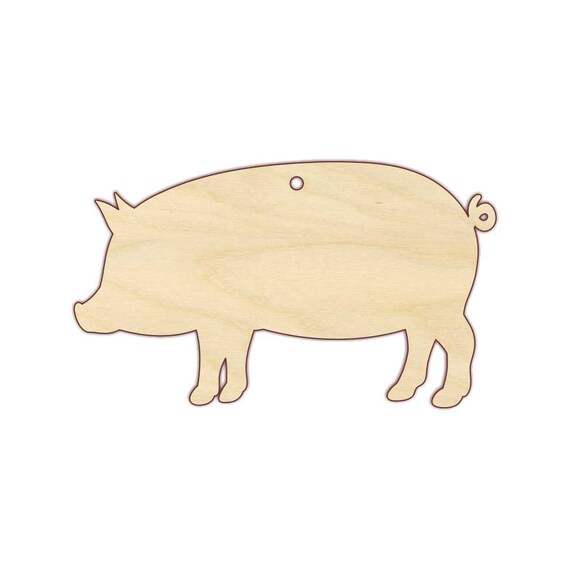 3D Ornament Pig 6 Pieces Laser Cut Out Unfinished ORN127 3D Ornament Pig 6 Pieces Laser Cut Out Unfinished ORN127