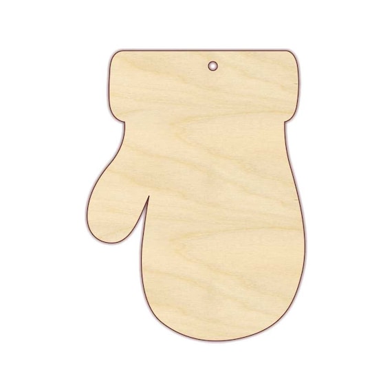 3D Ornament Mitten 3 Pieces Laser Cut Out Unfinished ORN101 3D Ornament Mitten 3 Pieces Laser Cut Out Unfinished ORN101