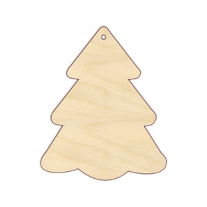 Tree Ornament Blank - Christmas Ornament - 170214 - Unfinished wood