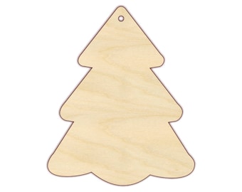 Tree Ornament Blank - Christmas Ornament - 170214 - Unfinished wood