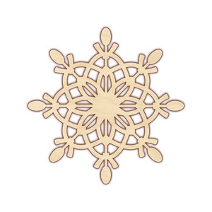 Snowflake - Unfinished Wood - 170472