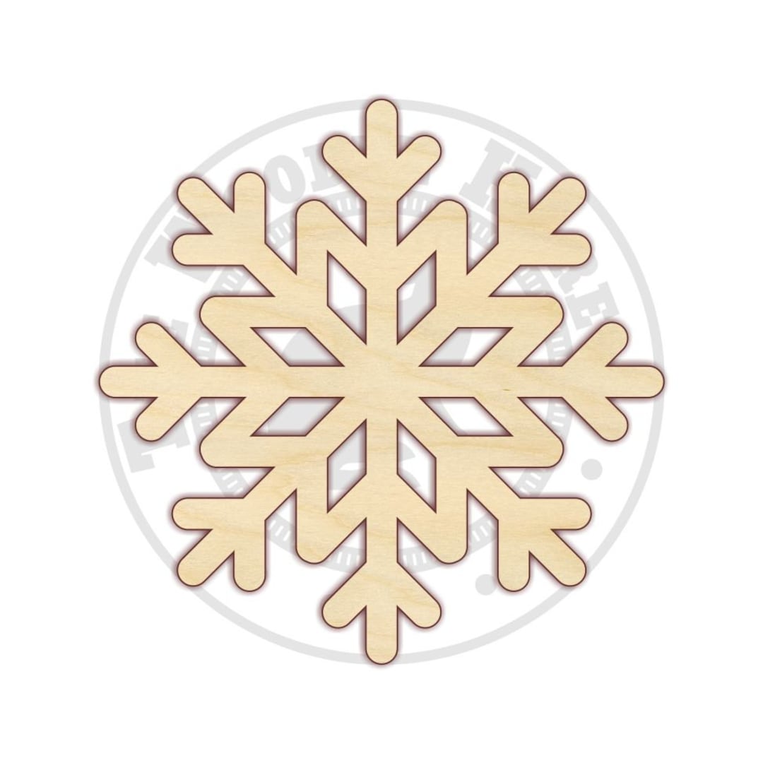 Snowflake 14"-24" - Wood Cutout - 170319 - Unfinished Wood - Etsy
