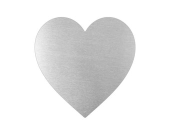 Heart Aluminum Blanks - Stamping Blanks - Stamping Supplies - Laser Cut Aluminum Blanks - 170246