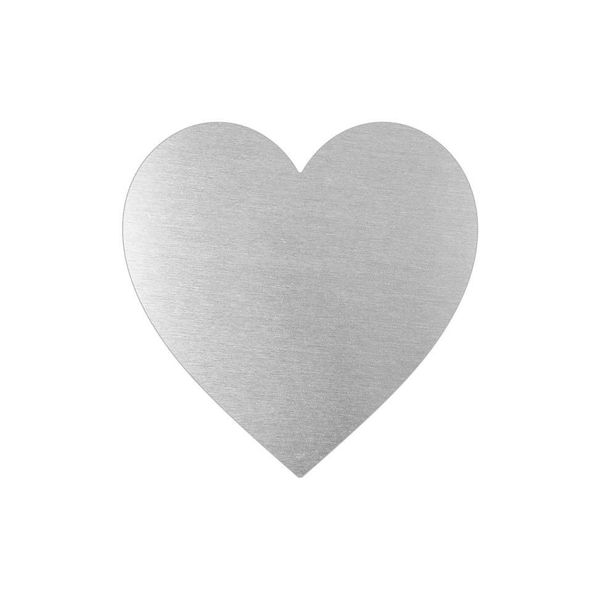 Heart Aluminum Blanks - Stamping Blanks - Stamping Supplies - Laser Cut Aluminum Blanks - 170246