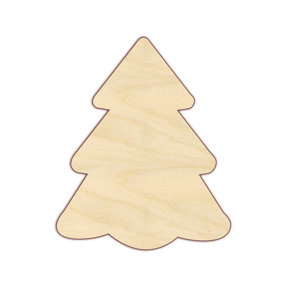 Christmas Tree Wood Cutout 14 18 Unfinished  Etsy