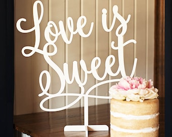 Love is Sweet - Dessert Table Decor - Wedding Table Sign - 190223