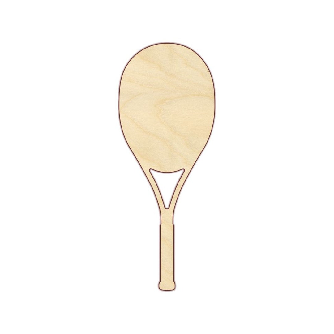Tennis Racket - Unfinished Wood Shape - Wood Craft Shapes
