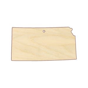 Kansas Ornament Blank - Christmas Ornament - Unfinished wood