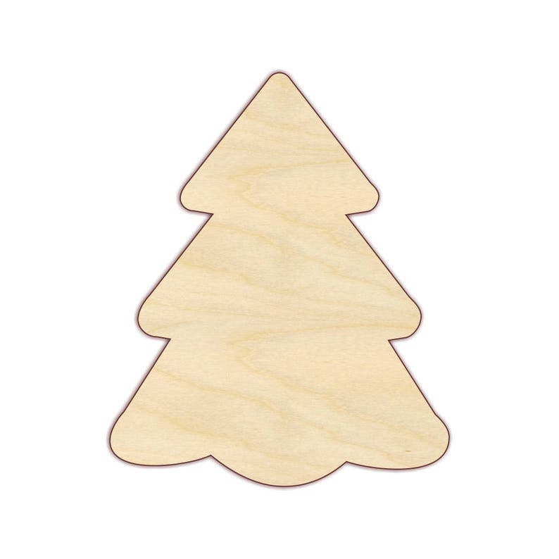 20 24 Christmas Tree Wood Cutout 170214 Etsy
