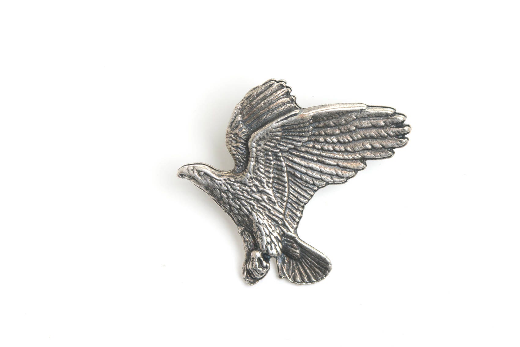 Pewter eagle lapel pin flying eagle eagle pin eagle brooch Etsy