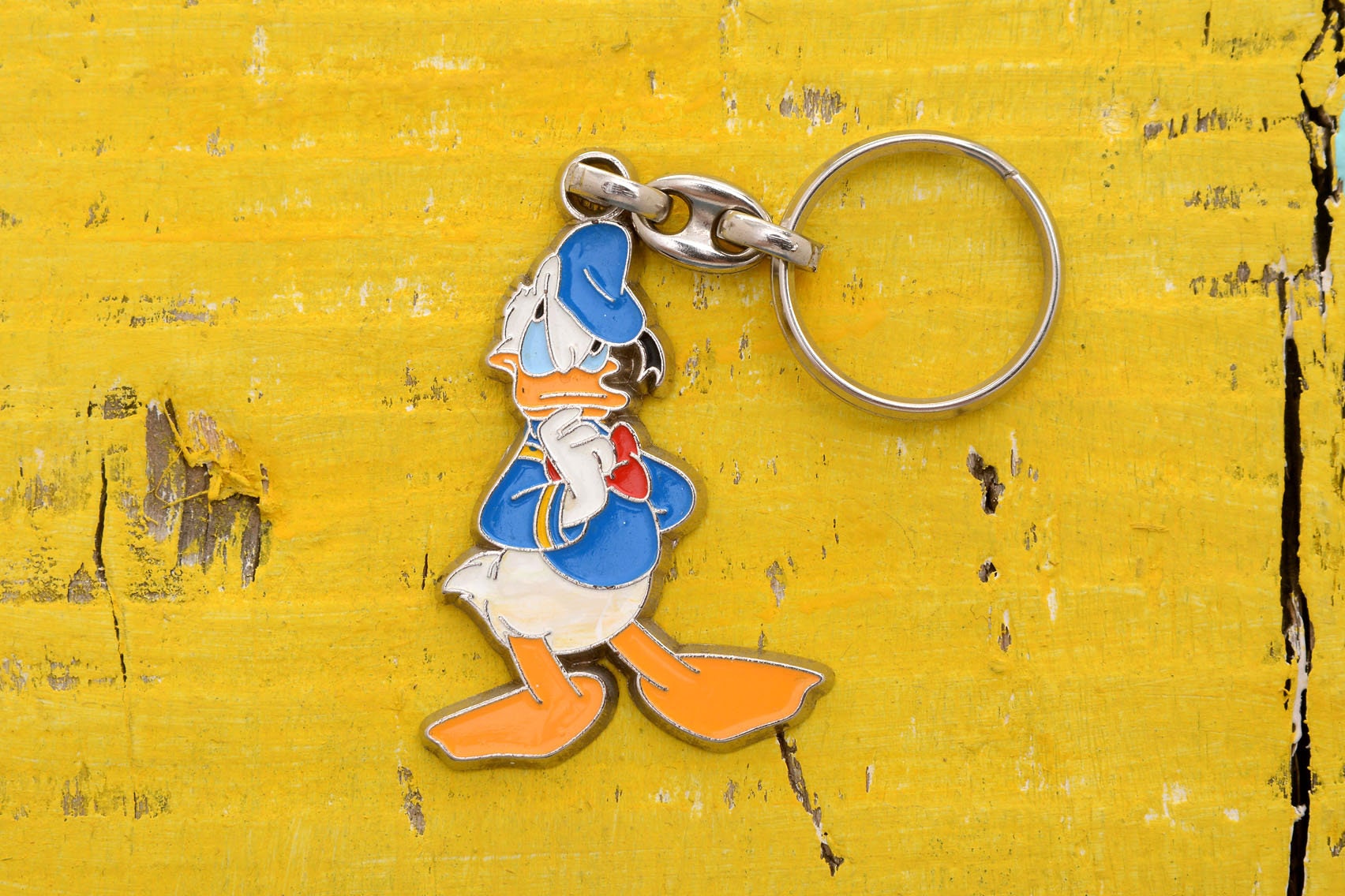 Keychain Disney Donald duck Disney keychain Donald key Etsy