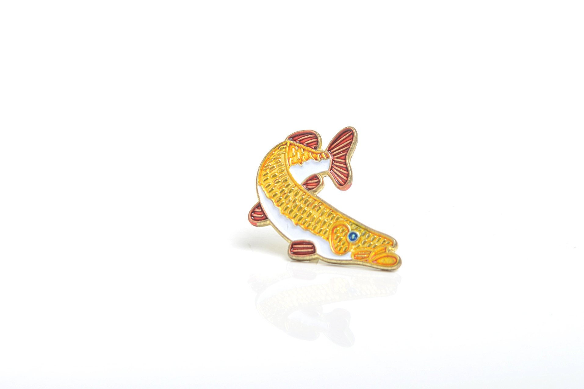 Fish enamel pin fish lapel pin fish brooch fish pin Etsy