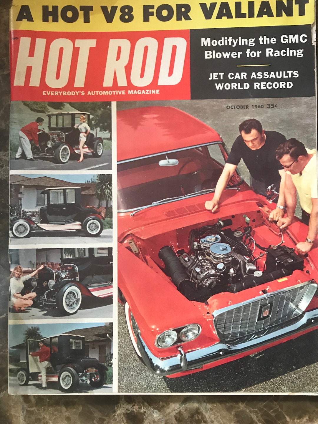 Vintage Hot Rod October 1960 - Etsy
