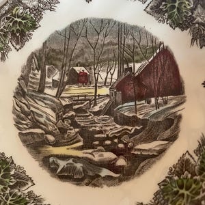 Johnson Brothers Friendly Village The Ice House Saucer