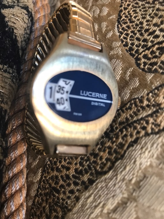 1970s Lucerne Digital Women’s Wristwatch - image 1
