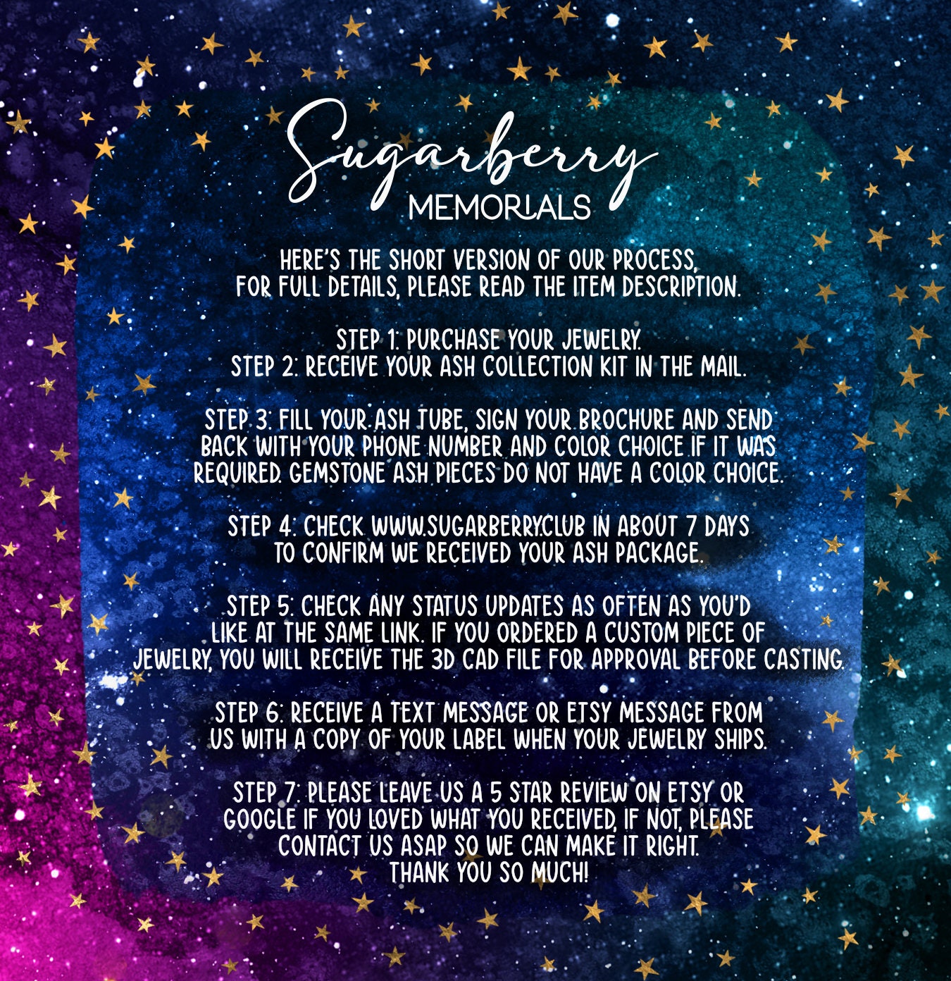 Sugarberry memorials best sale etsy