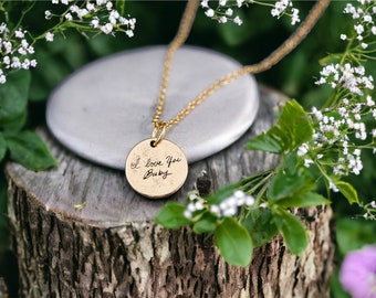 Cremation Necklace for Ashes • Bespoke Cremation Jewelry • 14k Solid Gold Talisman Pendant • Gold Cremation Jewelry • Cremation Ash Necklace