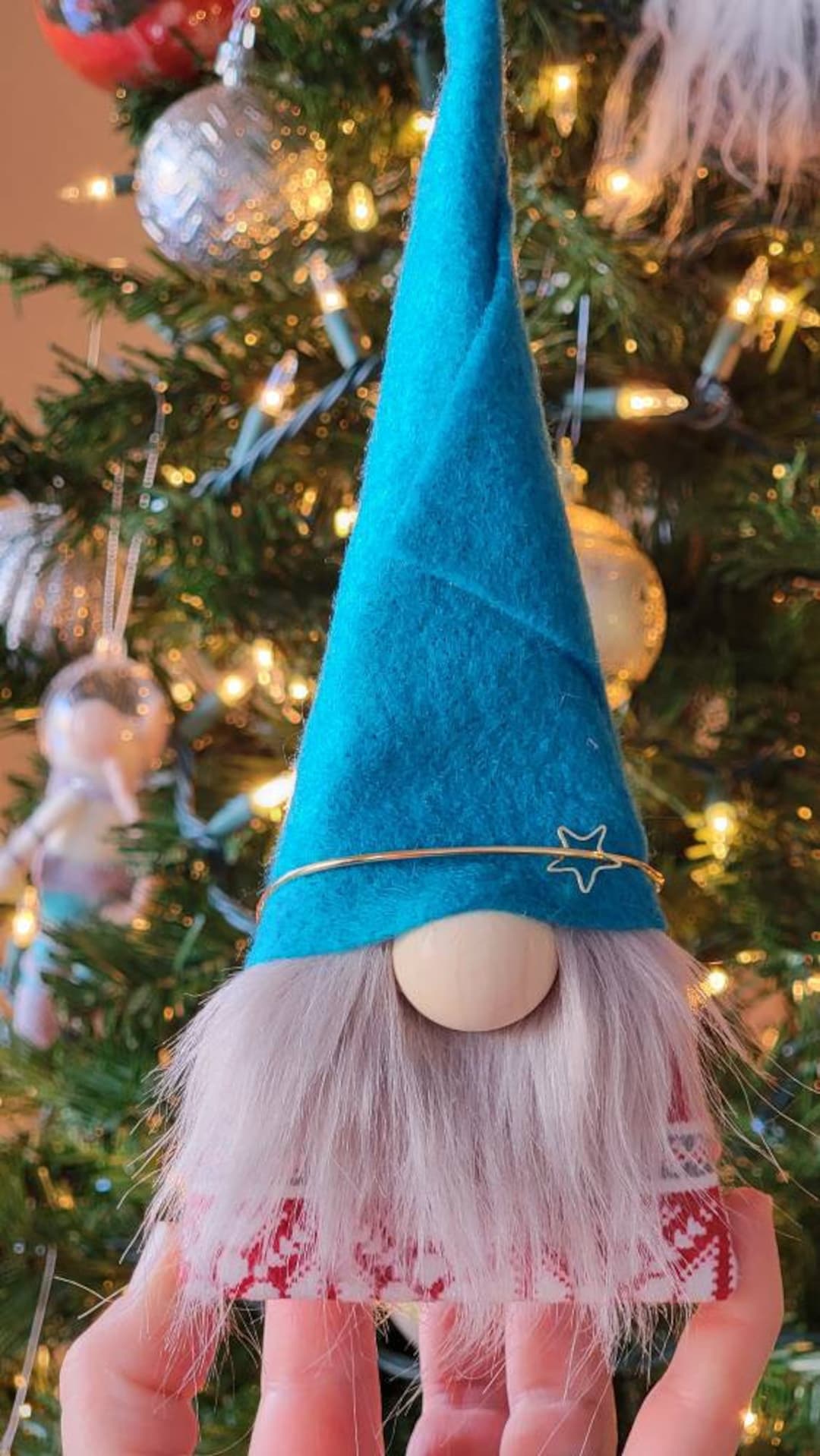 Wood Block Holiday Gnomes Etsy