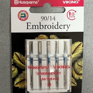 H-V Embroidery needles size 90/14 (pack of 5)