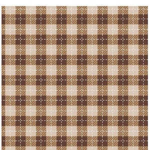 MAS9673-A, We Whisk You a Merry Christmas - Buffalo Plaid (Braun), 44 &quot;/ 45&quot; breit, verkauft durch den 1/2 Hof, von KimberBell von Maywood Studios