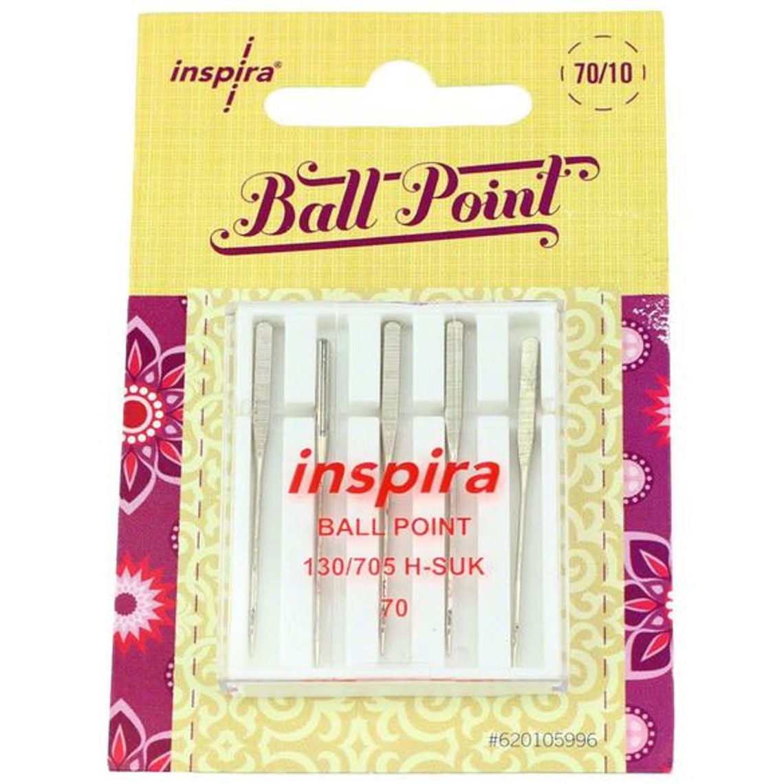 Inspira Ballpoint Machine Needles 70/10 5pk. Etsy