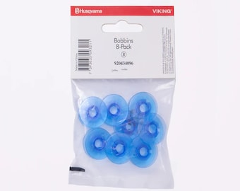 HusqvarnaViking Blue Bobbins (package of 8), (Groups 8 & 9)