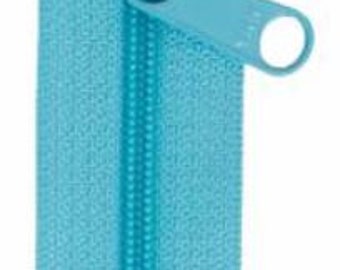 ZIP30-214, Handbag Zipper - 30" - Double-Slide - Parrot Blue