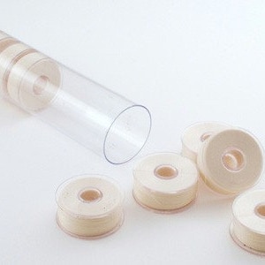 13015, Clear-Glide, Class L Prewound Bobbins, Cream, 10 Pack