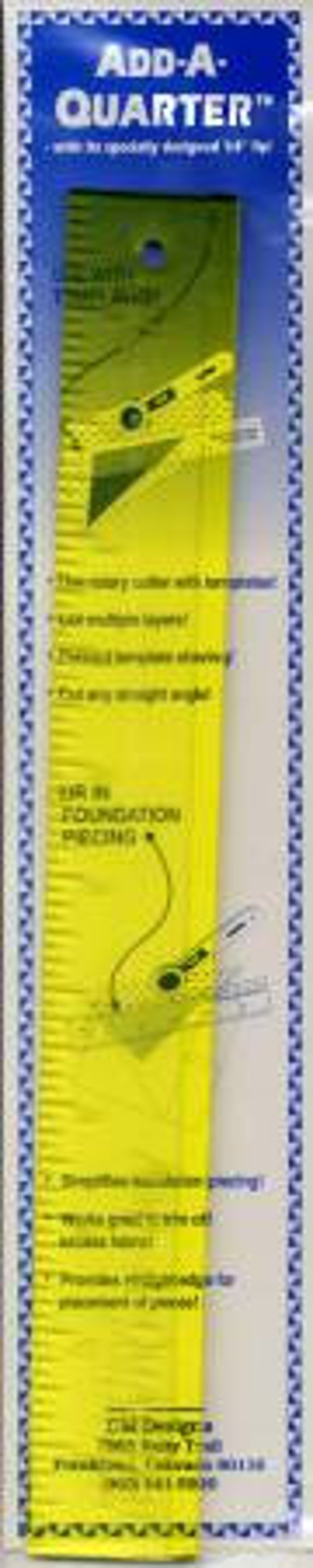 Add-a-quarter Ruler 1 1/2
