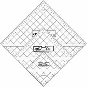 Bloc Loc Half Square Triangle Ruler Set - 2"/4"/6"