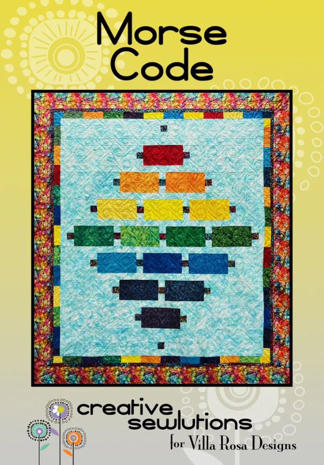 Morse Code - Quilt Pattern, Finished Size Approx. 80" X 88", From Villa ...