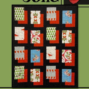 Jolie - Quilt Pattern, finished size approx. 42&quot; x 52&quot; (52&quot; x 62&quot; with optional border), from Villa Rosa Designs