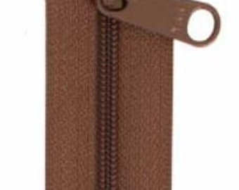 ZIP30-140, Handbag Zipper - 30" - Seal Brown