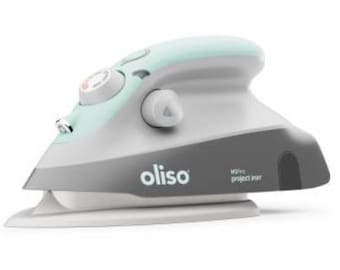 M3PRO-AQUA, Oliso Mini Plancha con Salvamanteles - Aqua
