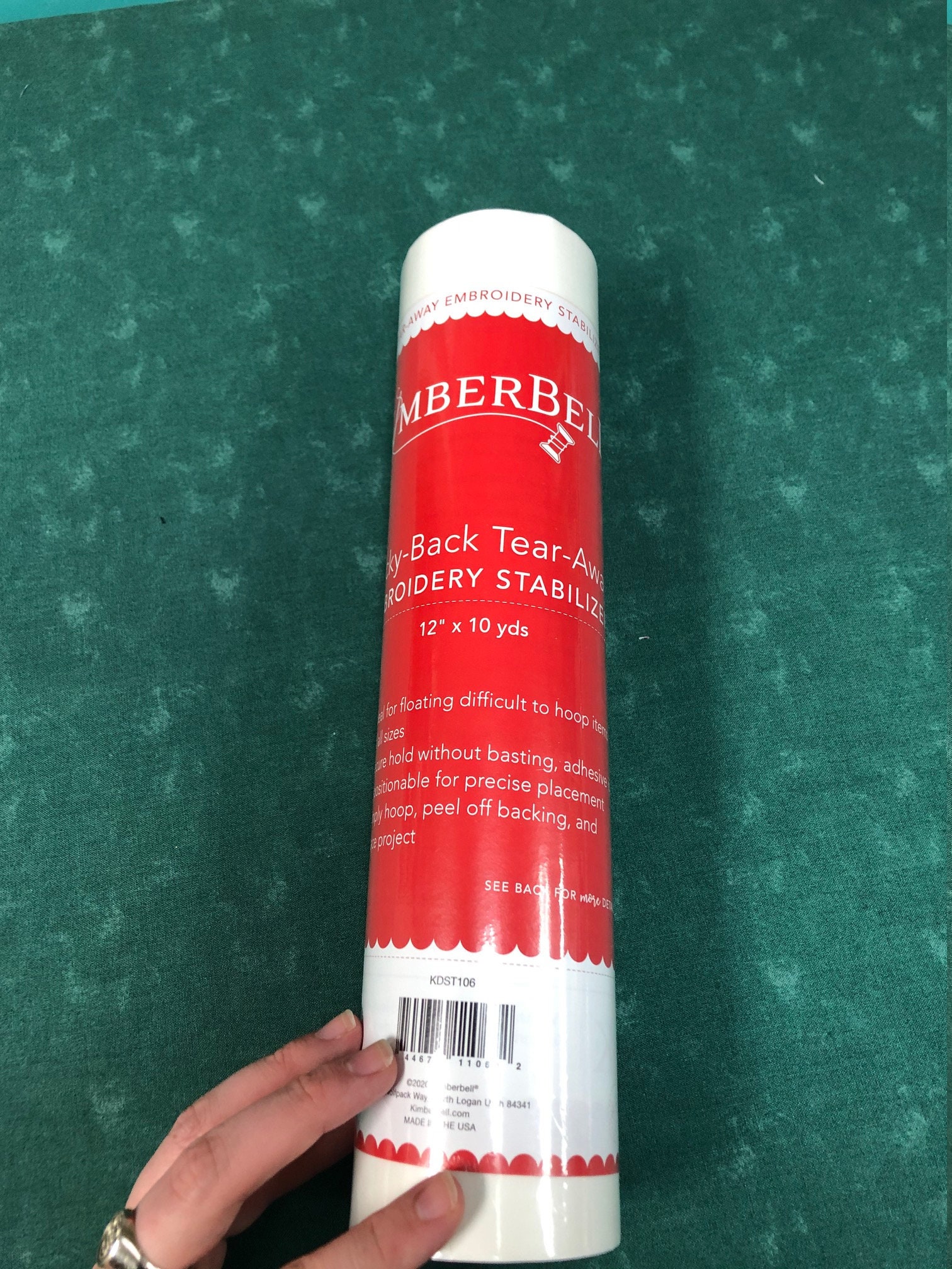 Sticky back stabilizer for machine embroidery - Machine Embroidery