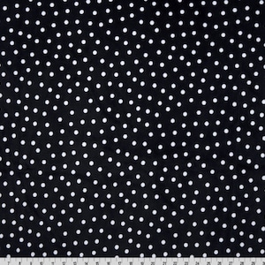 DCDOT-BLACK, Shannon Dot Cuddle fabric, 58/60", sold by the YARD