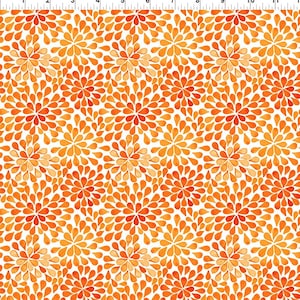 7SB-2, Summer Breeze - Orange, 44/45&quot; wide, sold by the 1/2 yard