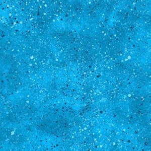 31588-440, Bright Blue Spatter, 44&quot;/45&quot; wide, sold by the 1/2 yard, by Wilmington Prints