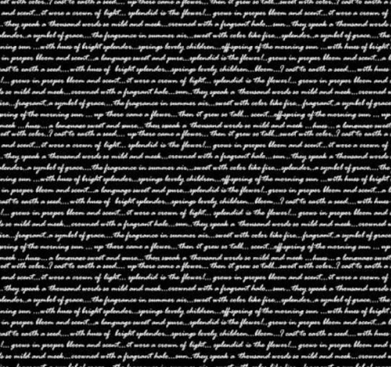 7373S-99, Hothouse Magic - Black Written Script, 44