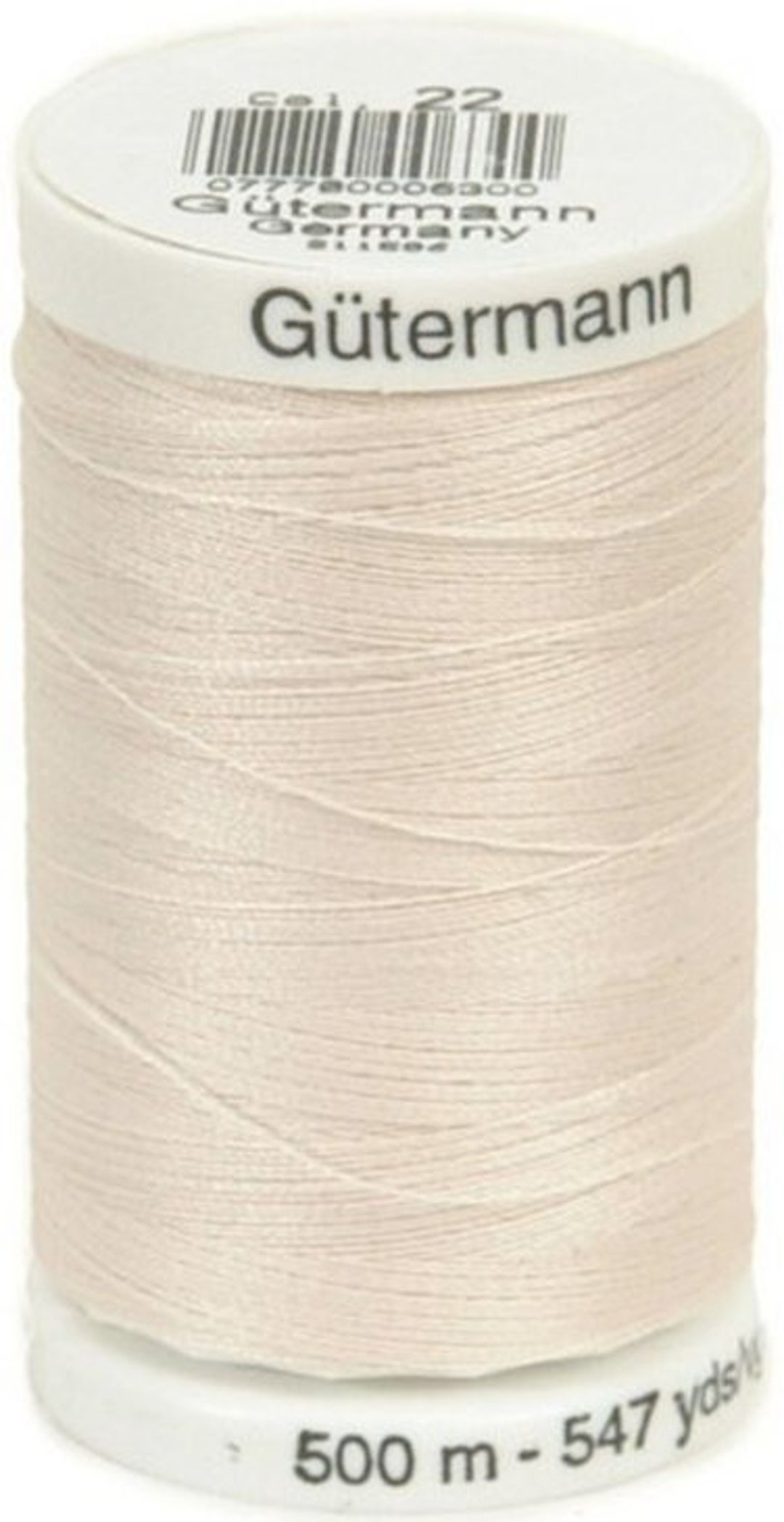 501M-9022, Gutermann Sewing Thread EGGSHELL, 500 Meters/547 Yards - Etsy