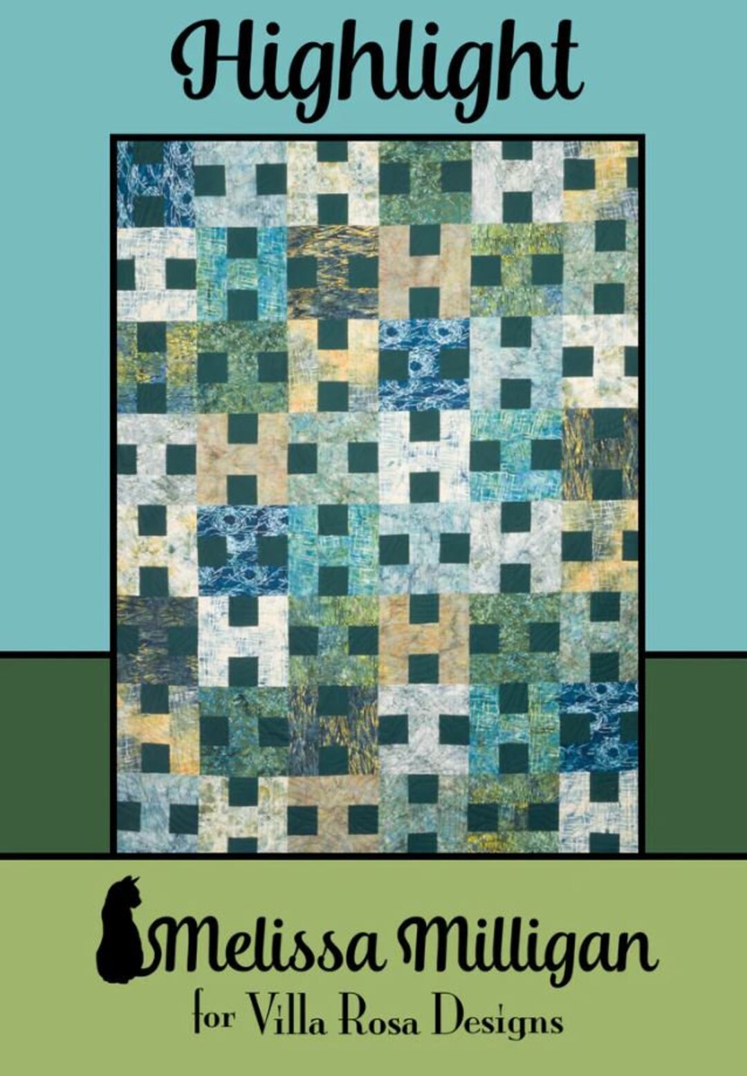 Highlight - Quilt Pattern, Finished Size Approx. 54" X 72", From Villa ...