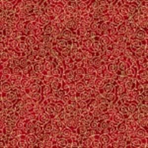 V7171H-78G, Scarlet Gold Holiday Elegance, by Hoffman, sold by the 1/2 yard