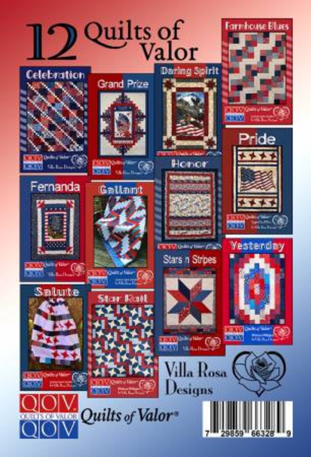 Quilts of Valor, Set of 12 Villa Rosa Patterns - Etsy