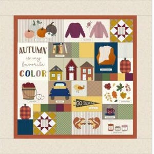 Kimberbell Falling for Autumn FABRIC Kit..makes quilt 40"X40"