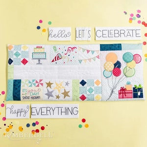 SALE Kimberbell Shout Hooray BUNDLE--Embroidery CD, Embellishment Kit & Fabric Kit