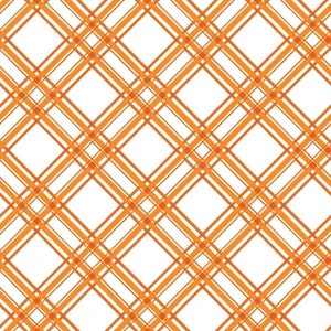 MAS8244-O, Diagonal Plaid - Orange, 44&quot;/45&quot; wide, sold by the 1/2 yard, from KimberBell