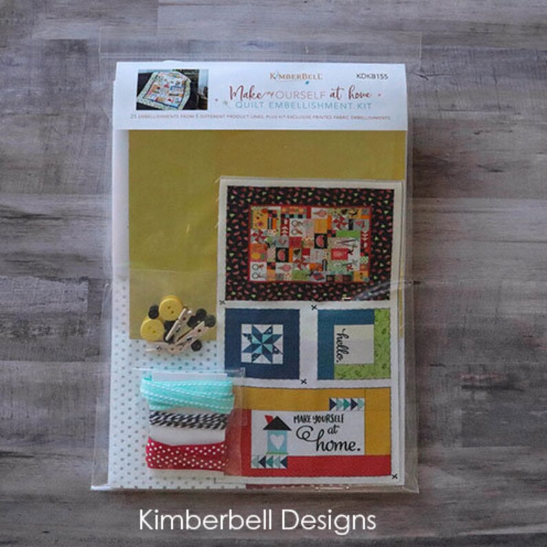 KimberBell Make Yourself at Home Quilt Embellishment Kit Etsy